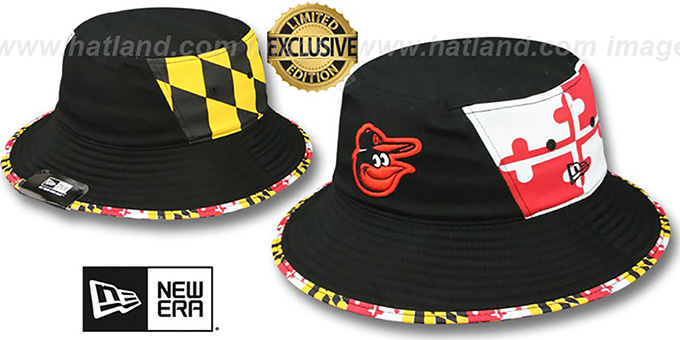 Orioles 'PANEL MARYLAND FLAG BUCKET' Hat by New Era