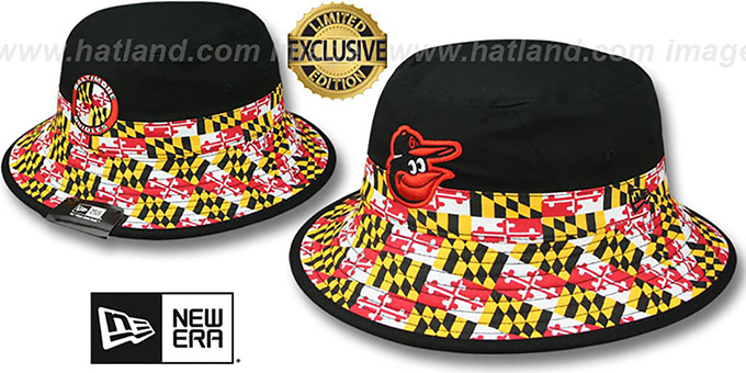 Orioles 'SPLITTER MARYLAND FLAG BUCKET' Hat by New Era