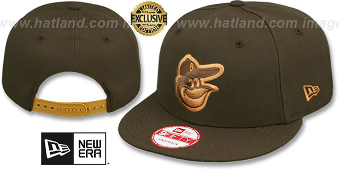 Orioles 'TEAM-BASIC SNAPBACK' Brown-Wheat Hat by New Era