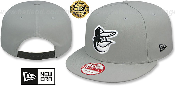 Orioles 'TEAM-BASIC SNAPBACK' Grey-Black Hat by New Era