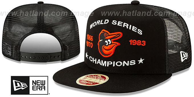 Orioles 'CHAMPIONS TRUCKER SNAPBACK' Black Hat by New Era