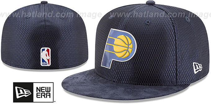 Pacers '2017 ONCOURT DRAFT' Navy Fitted Hat by New Era