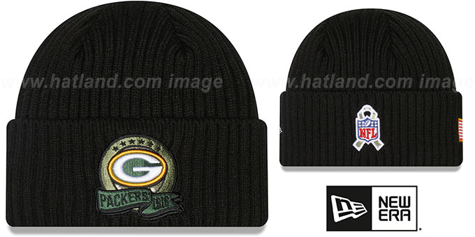 Packers '2022 SALUTE-TO-SERVICE' Knit Beanie Hat by New Era