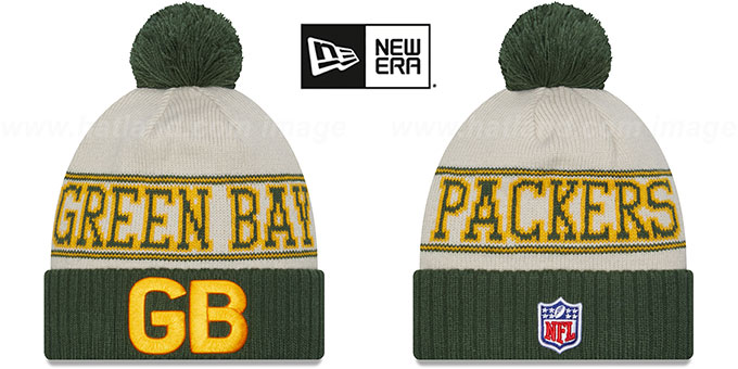 Packers 2023 'HISTORIC SIDELINE' Knit Beanie Hat by New Era