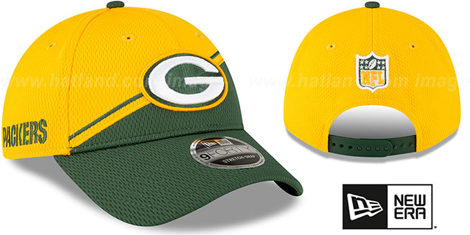 Packers 'DASHMARK SIDELINE SNAPBACK' Gold-Green Hat by New Era