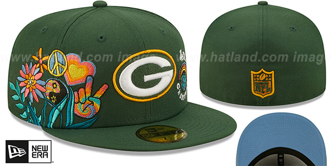 Packers 'GROOVY' Green Fitted Hat by New Era