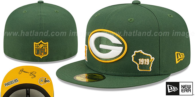 Packers 'TRIPLE THREAT IDENTITY' Green Fitted Hat by New Era