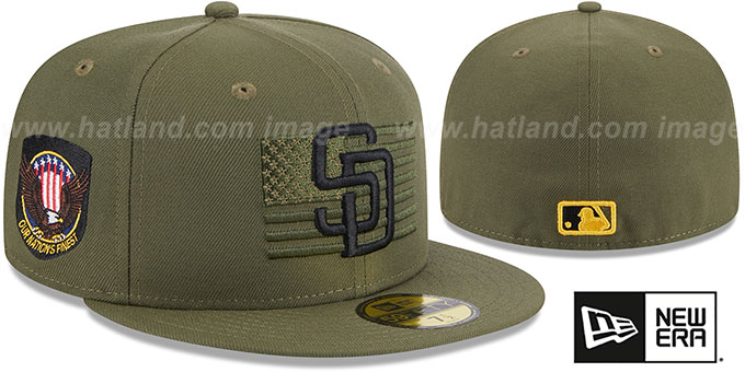 Padres 2023 ARMED FORCES 'STARS N STRIPES' Hat by New Era