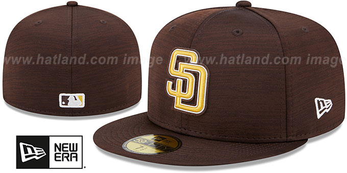 Padres '2023 CLUBHOUSE' Heather Brown Fitted Hat by New Era