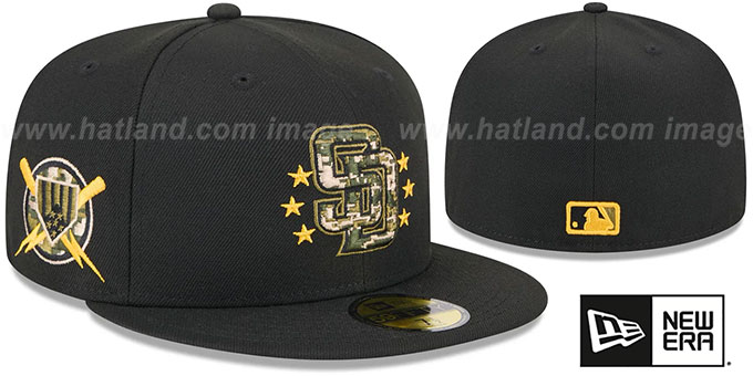 Padres 2024 ARMED FORCES 'STARS N STRIPES' Hat by New Era