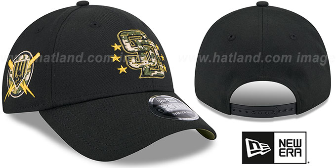 Padres 2024 ARMED FORCES 'STARS N STRIPES STRETCH SNAP' Hat by New Era