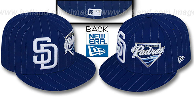 Padres 'BIG-ONE DOUBLE WHAMMY' Navy-White Fitted Hat