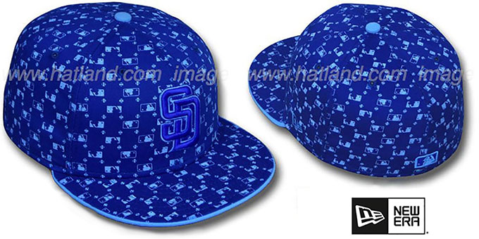 Padres 'MLB FLOCKING' Royal Fitted Hat by New Era