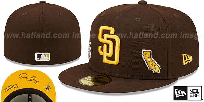 Padres 'TRIPLE THREAT IDENTITY' Brown Fitted Hat by New Era