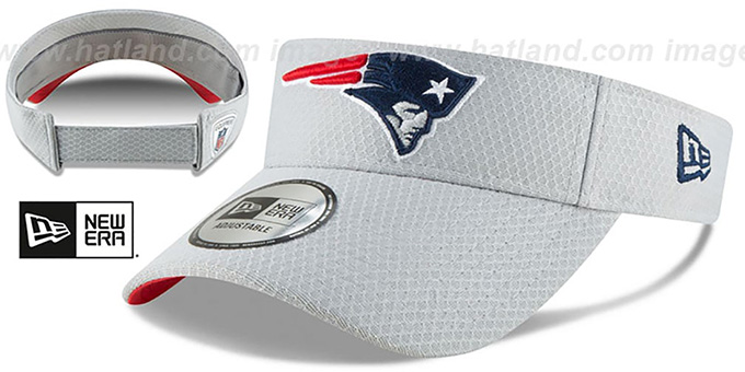 Patriots '2018 NFL TRAINING VISOR' Grey by New Era