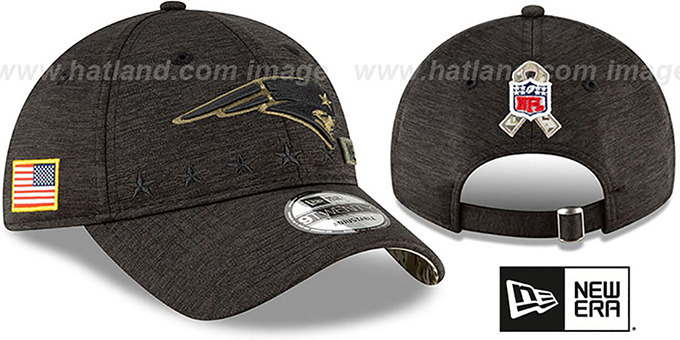 Patriots '2020 SALUTE-TO-SERVICE STRAPBACK' ST Black Hat by New Era