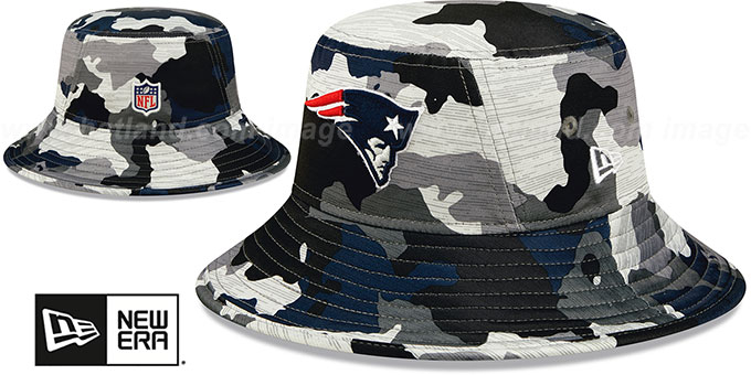 Patriots '2022 CAMO NFL TRAINING CAMP BUCKET' Hat by New Era