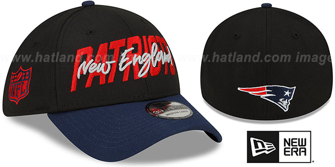 Patriots '2022 NFL DRAFT FLEX'  Black-Navy Hat by New Era