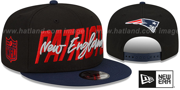 Patriots '2022 NFL DRAFT SNAPBACK' Black-Navy Hat by New Era