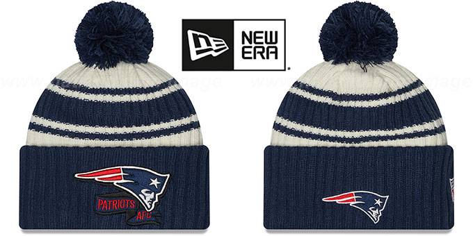 Patriots '2022 NFL SIDELINE' Knit Beanie Hat by New Era