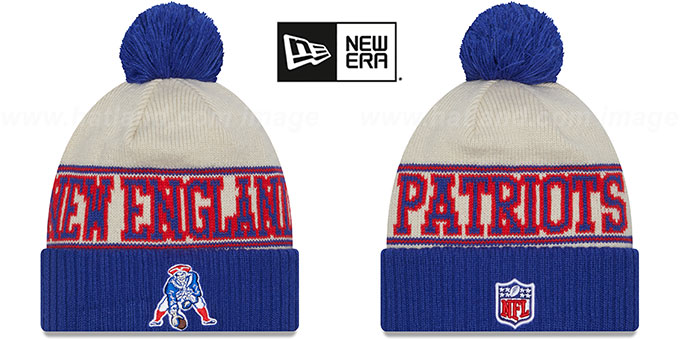 Patriots 2023 'HISTORIC SIDELINE' Knit Beanie Hat by New Era