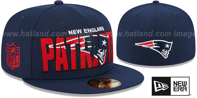 Patriots 2023 'NFL DRAFT' Navy Fitted Hat by New Era