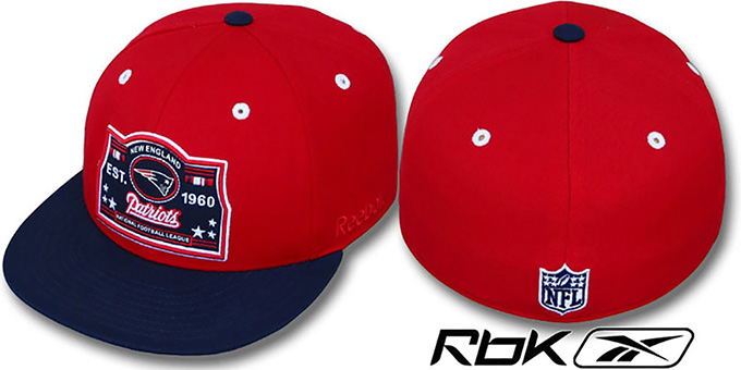 Patriots '2T ESTABLISHED' Red-Navy Fitted Hat by Reebok