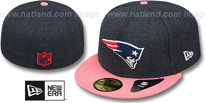 Patriots '2T-HEATHER ACTION' Navy-Red Fitted Hat by New Era