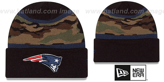 Patriots 'ARMY CAMO FILLZ' Knit Beanie Hat by New Era