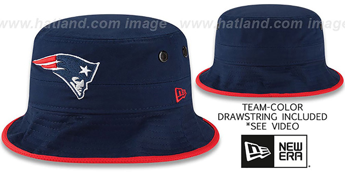 Patriots 'BASIC-ACTION' Navy Bucket Hat by New Era