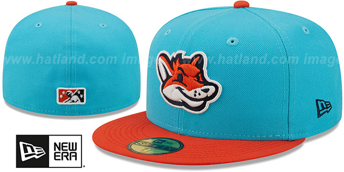 Patriots 'COPA' Turquoise-Orange Fitted Hat by New Era