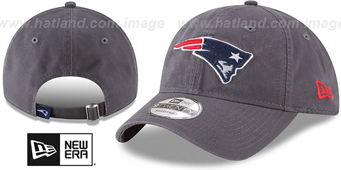 Patriots 'CORE-CLASSIC STRAPBACK' Charcoal Hat by New Era