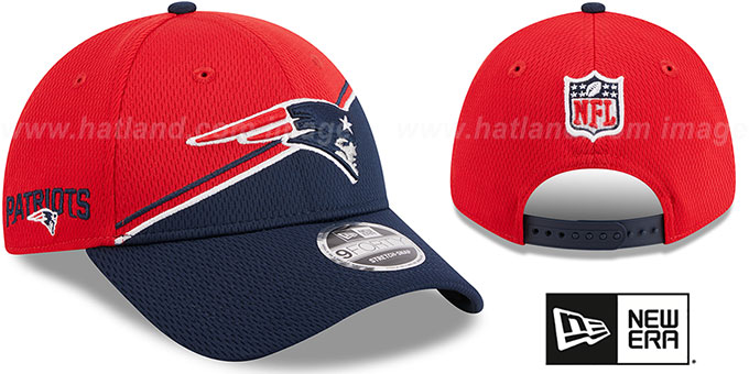 Patriots 'DASHMARK SIDELINE SNAPBACK' Red-Royal Hat by New Era