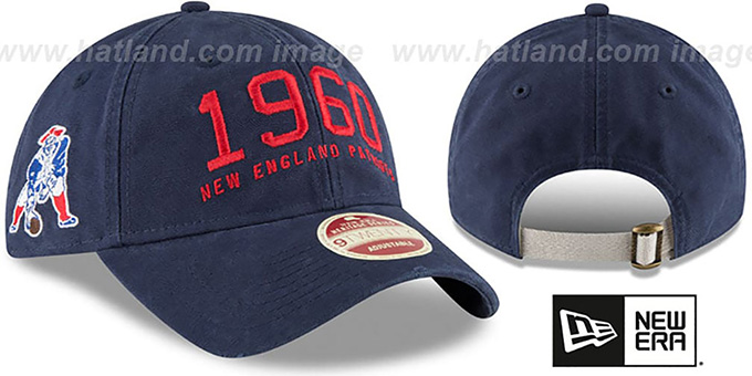 Patriots 'ESTABLISHED YEAR STRAPBACK' Navy Hat by New Era