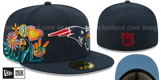 Patriots 'GROOVY' Royal Fitted Hat by New Era