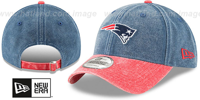 Patriots 'GW RUGGED CANVAS STRAPBACK' Navy-Red Hat by New Era