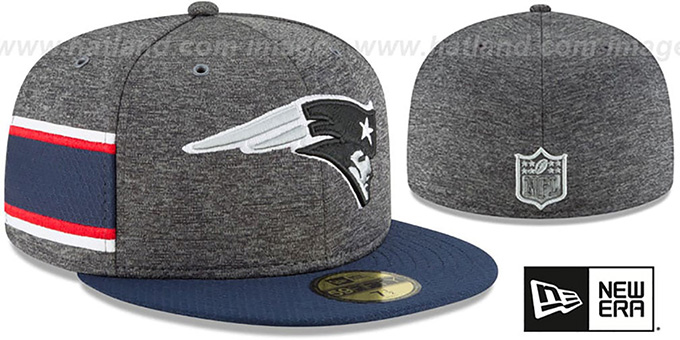 Patriots 'HOME ONFIELD STADIUM' Charcoal-Navy Fitted Hat by New Era