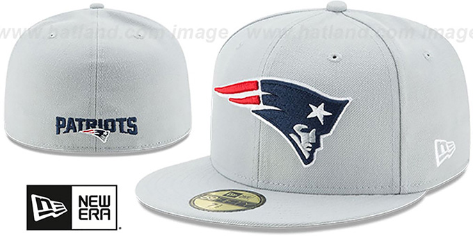 Patriots 'NFL TEAM-BASIC' Grey Fitted Hat by New Era