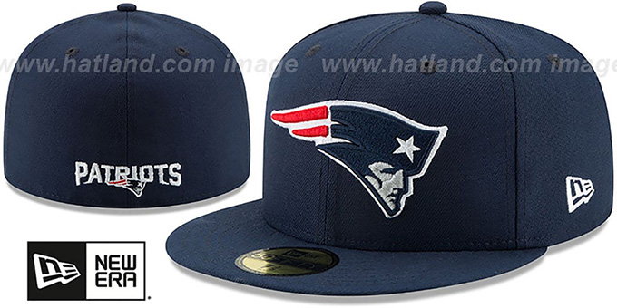 Patriots 'NFL TEAM-BASIC' Navy Fitted Hat by New Era