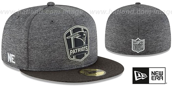 Patriots 'ROAD ONFIELD STADIUM' Charcoal-Black Fitted Hat by New Era