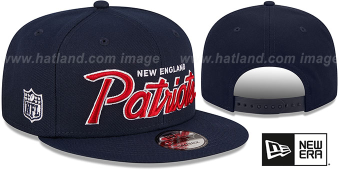 Patriots 'SCRIPT-UP SNAPBACK' Navy Hat by New Era