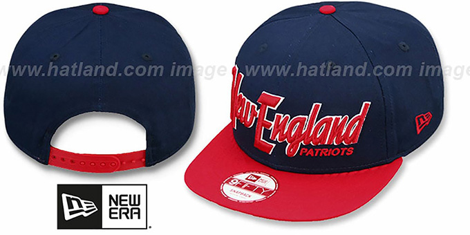 Patriots 'SNAP-IT-BACK SNAPBACK' Navy-Red Hat by New Era