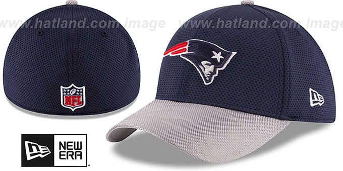 Patriots 'STADIUM TRAINING FLEX' Navy-Grey Hat by New Era