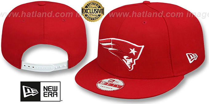 Patriots 'TEAM-BASIC SNAPBACK' Red-White Hat by New Era