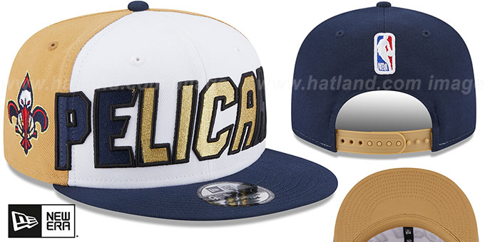 Pelicans 'COLOR BLOCK BACK HALF SNAPBACK' Hat by New Era