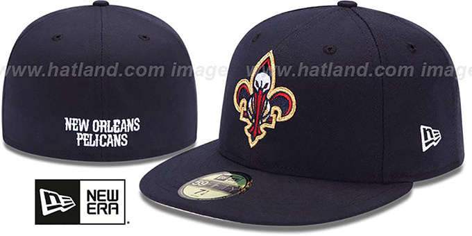 Pelicans 'INAUGURAL FLEUR-DE-LIS' Navy Fitted Hat by New Era