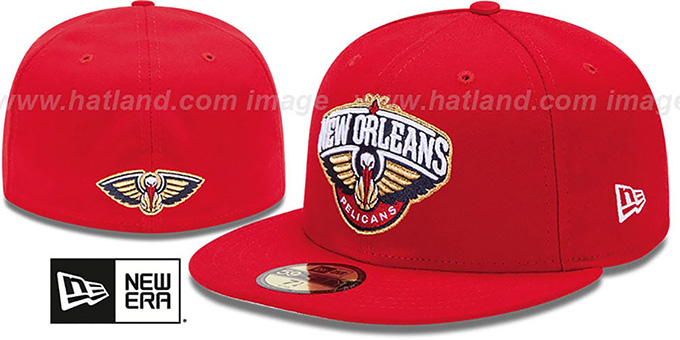 Pelicans 'SECONDARY TEAM-BASIC' Red Hat by New Era