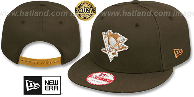 Penguins 'TEAM-BASIC SNAPBACK' Brown-Wheat Hat by New Era