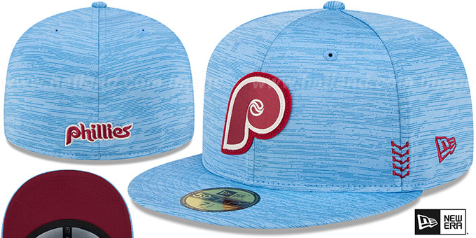 Philles '2024 COOPERSTOWN CLUBHOUSE' Heather Sky Fitted Hat by New Era