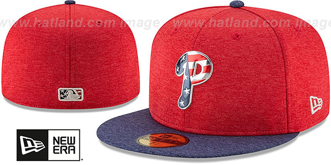 Phillies '2017 JULY 4TH STARS N STRIPES' Fitted Hat by New Era